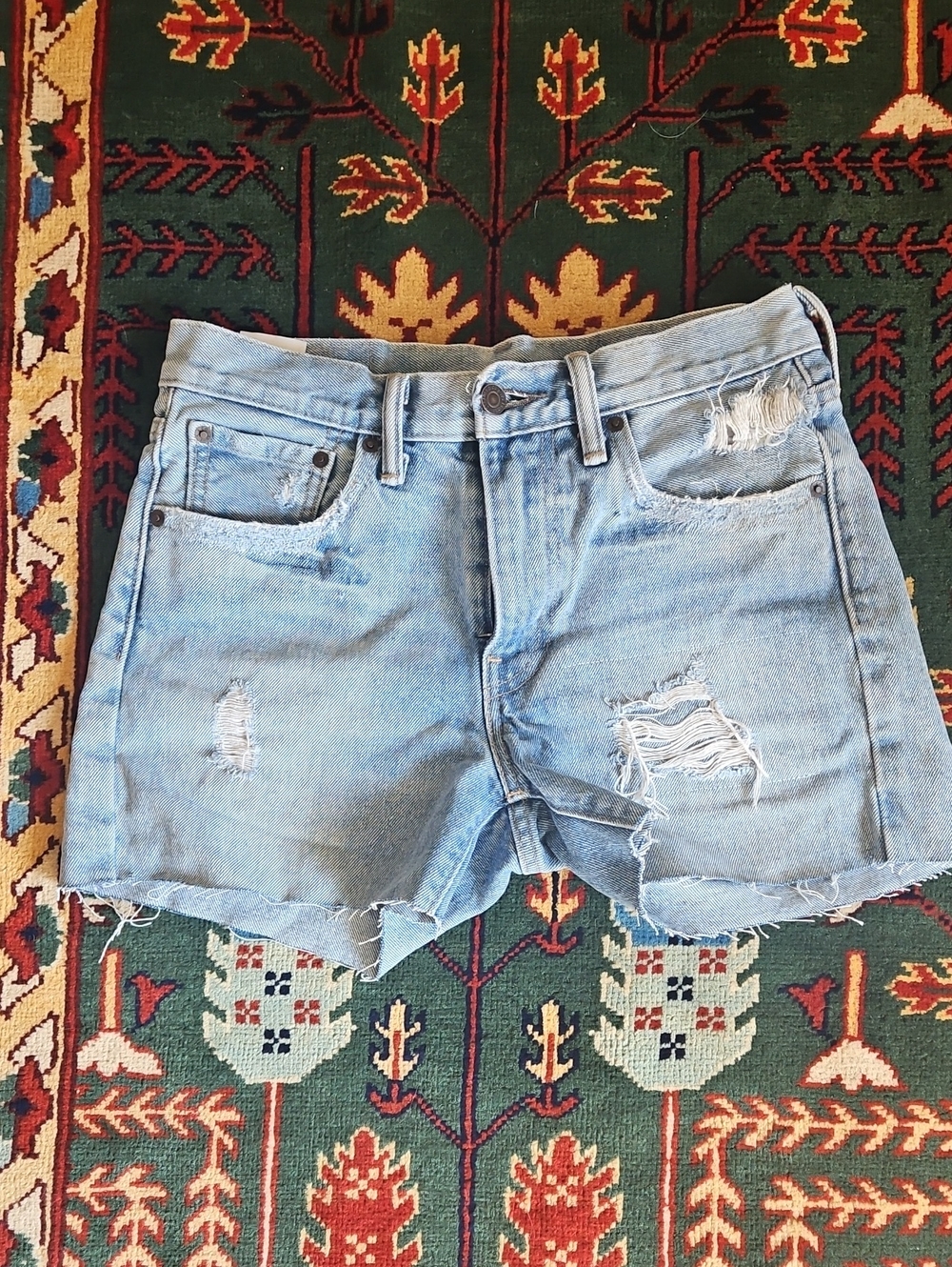 Levi's Light Blue Denim Jeans with Leather Patch
